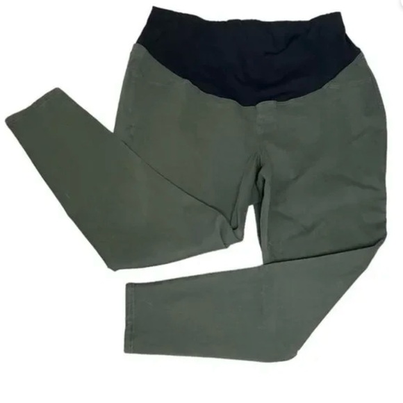 Maurices Size 24W Maternity Olive and Black Stretch Pants. New No Tag - Picture 1 of 7